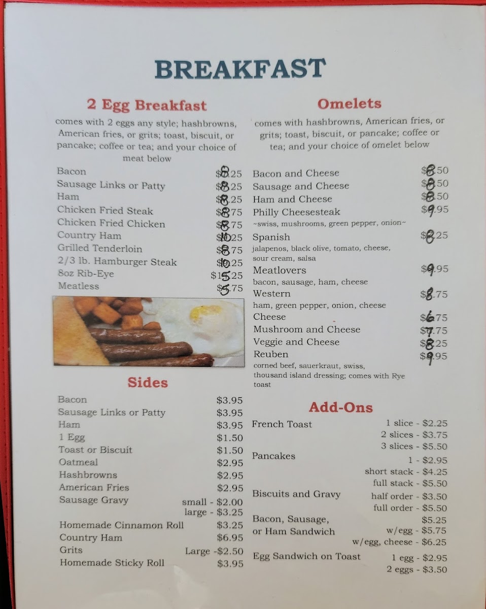 Menu Stacey's Place-10