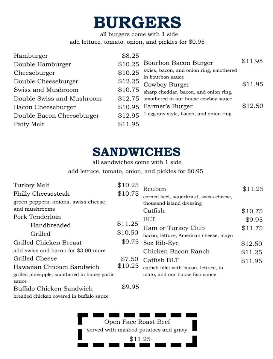 Menu Stacey's Place-5